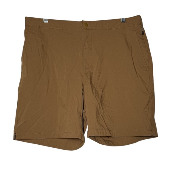 Old Navy Brown Slim Khaki Shorts Built-In Flex Size Large NWT Summer Preppy - Picture 1 of 8